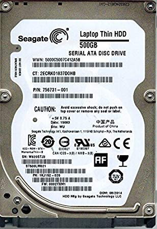 Seagate ST500LM023 Laptop Thin HDD 500GB - 7200 Rpm SATA 6Gb/s - 2.5 Pollici